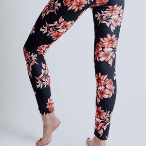 Garden Party Navy Floral Leggings